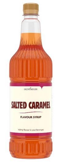 Lichfields Salted Caramel Flavour Syrup 1 Litre