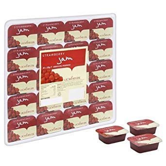 Lichfields Strawberry Jam Individual Portions 20 x 20g – Single Serve Jam Pots