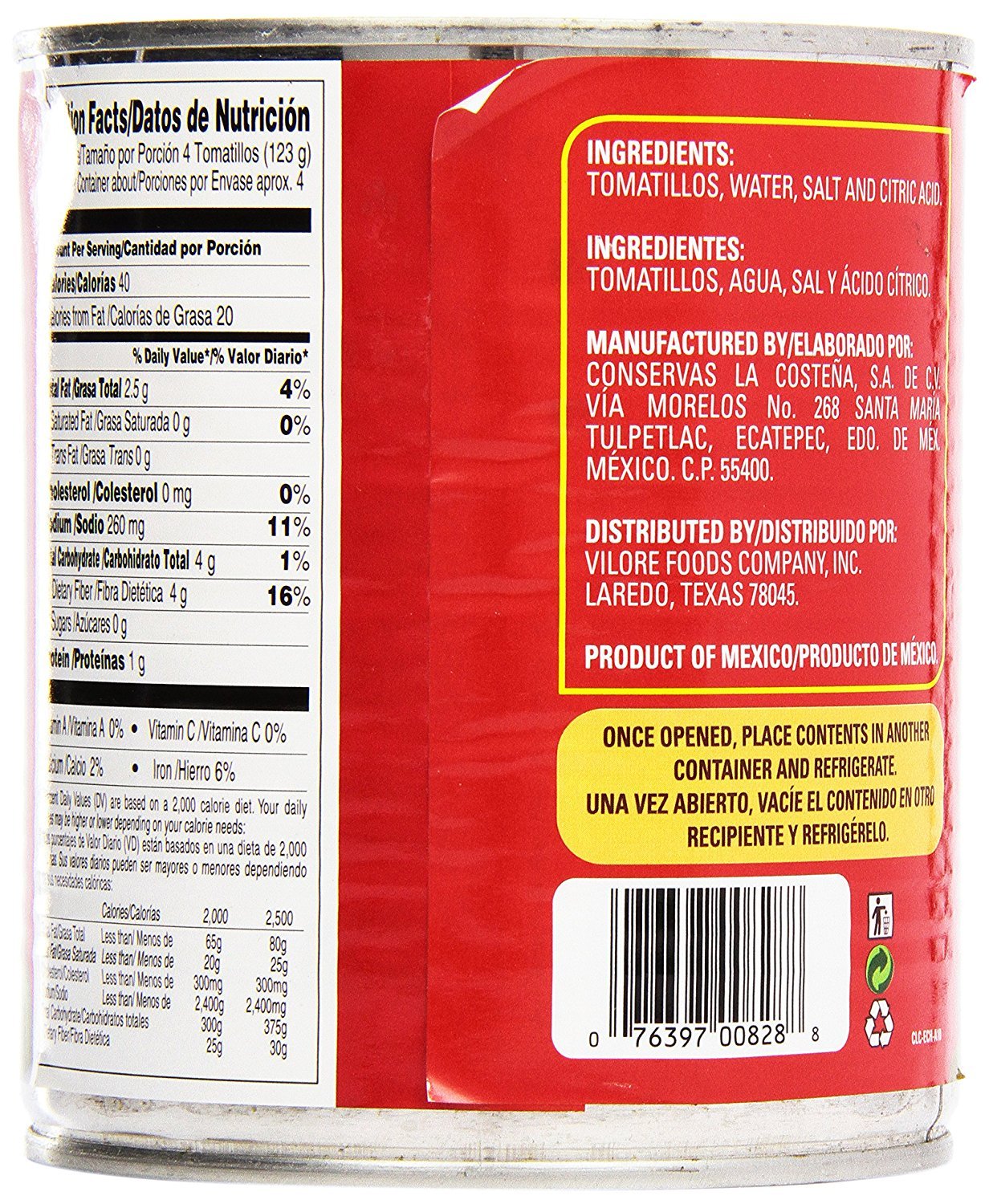 La Costena Tomatillos 794g