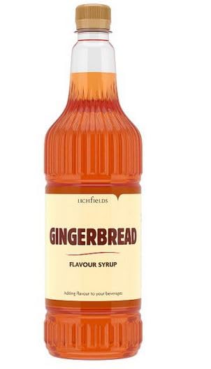Lichfields Gingerbread Flavour Syrup 1 Litre