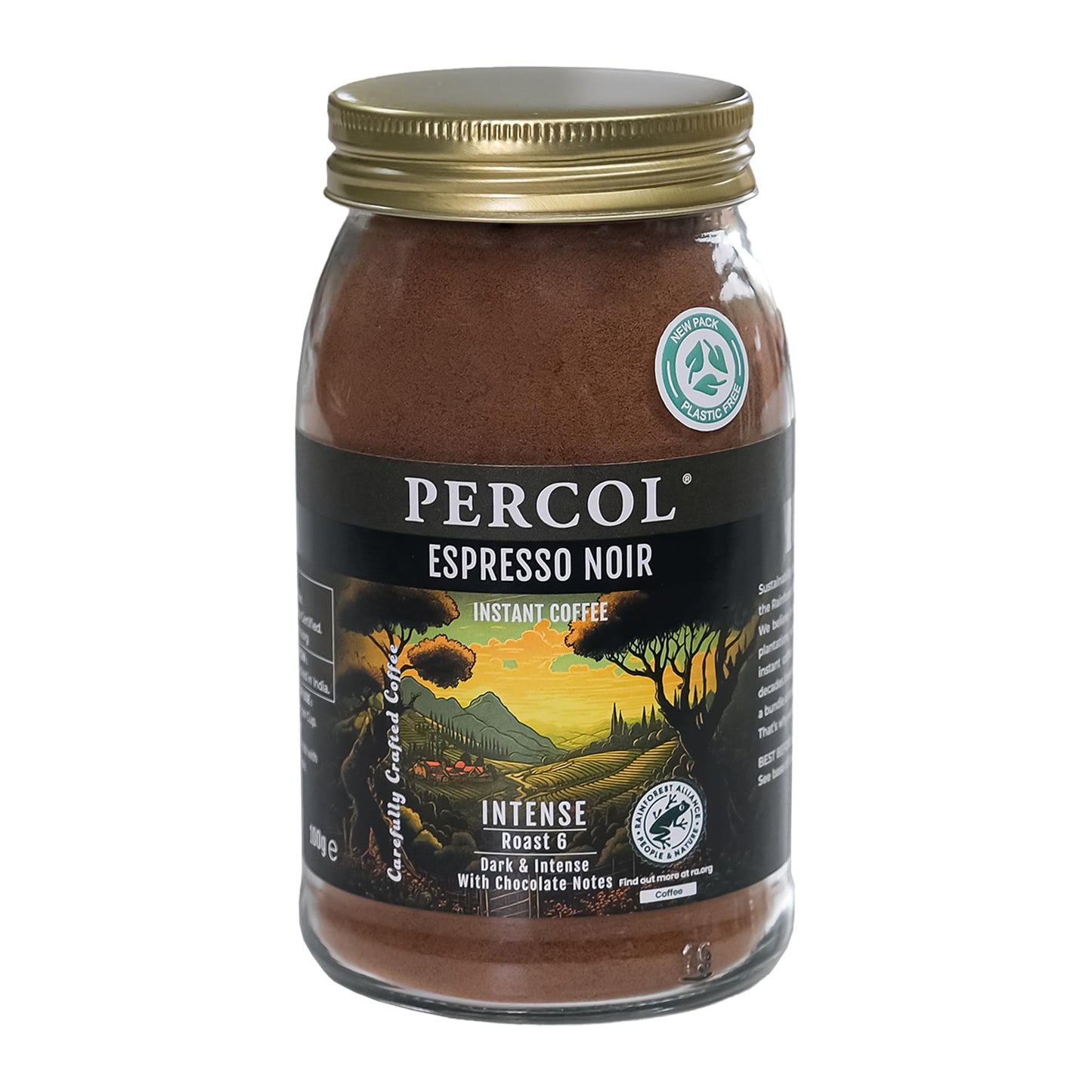 Percol Espresso Noir Instant Coffee 6 x 100g