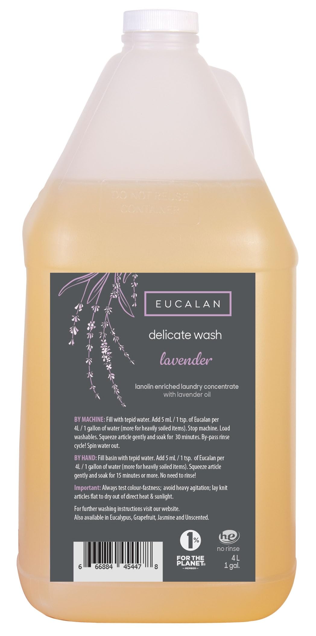 Eucalan Delicate Wash Lavender | 4 Litre Jug