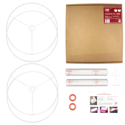 NeedCraft Drum Lampshade Making Kit Twin Pack | 15cm–70cm DIY Lampshade Kit