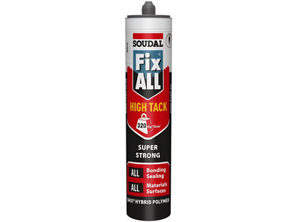 Soudal Fix All High Tack Adhesive Sealant 290ml