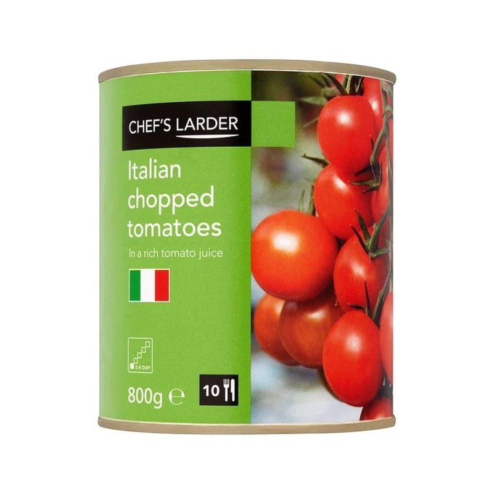 Chef's Larder Italian Chopped Tomatoes in Rich Tomato Juice 800g