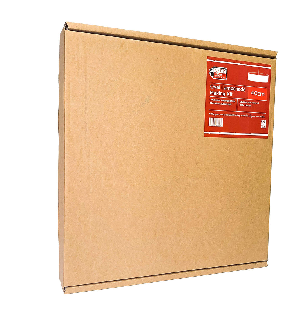 40cm Oval Lampshade Making Kit White