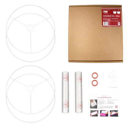NeedCraft Drum Lampshade Making Kit Twin Pack | 15cm–70cm DIY Lampshade Kit