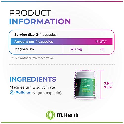 PrizMAG by ITL Health Pure Magnesium Bisglycinate Capsules 90 Capsules
