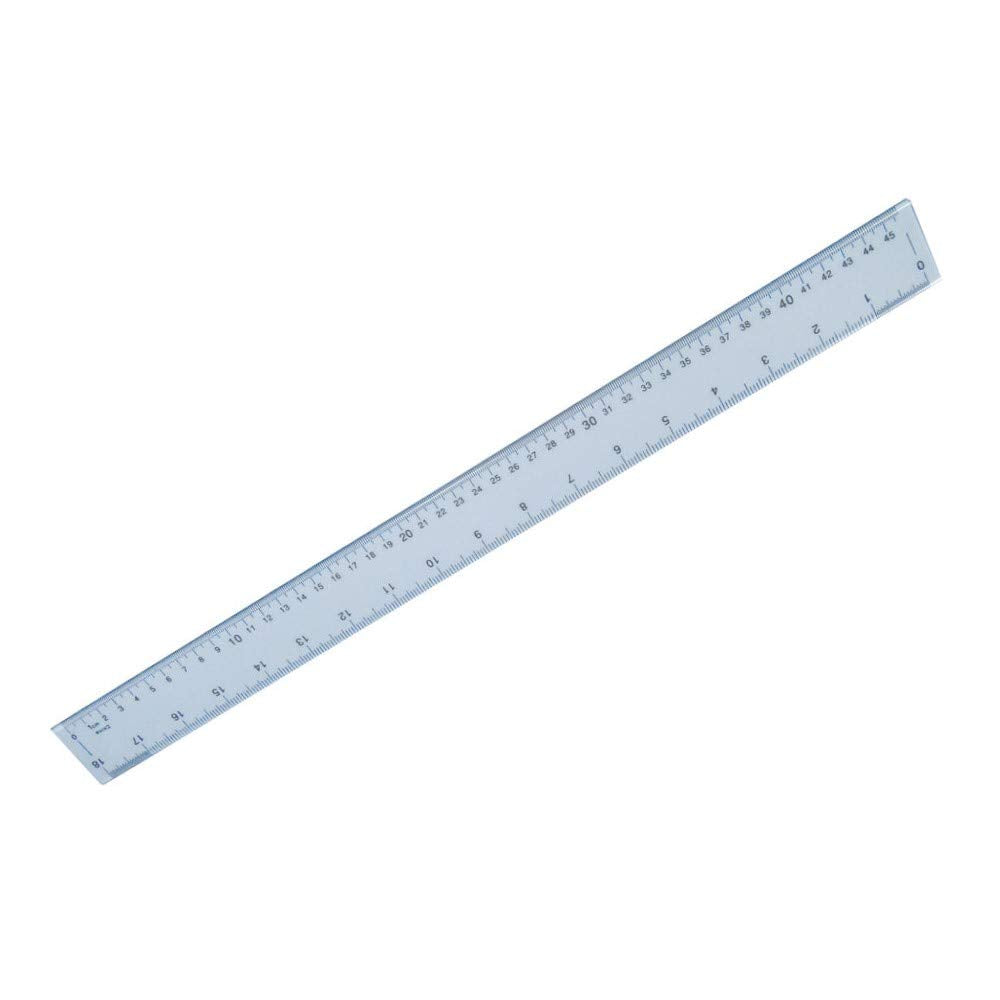 Hainenko Shatter Resistant Ruler 50cm | Clear Plastic Measuring Rule