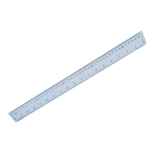 Hainenko Shatter Resistant Ruler 50cm | Clear Plastic Measuring Rule