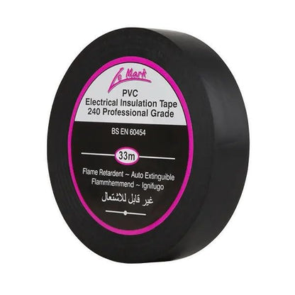 Le Mark PVC Electrical Insulation Tape 33m x 19mm | Professional Flame Retardant Electrical Tape