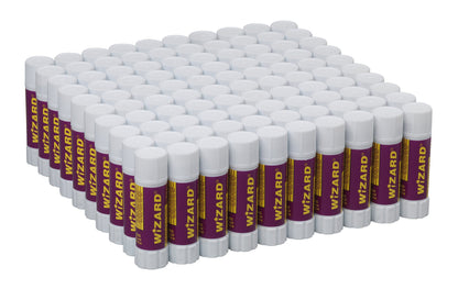 Hainenko Value Wizard 40g Glue Stick Pack of 100 | PVP Washable School & Office Glue Sticks