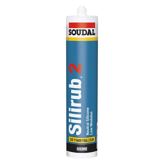Soudal Silirub 2 Silicone Sealant 300ml