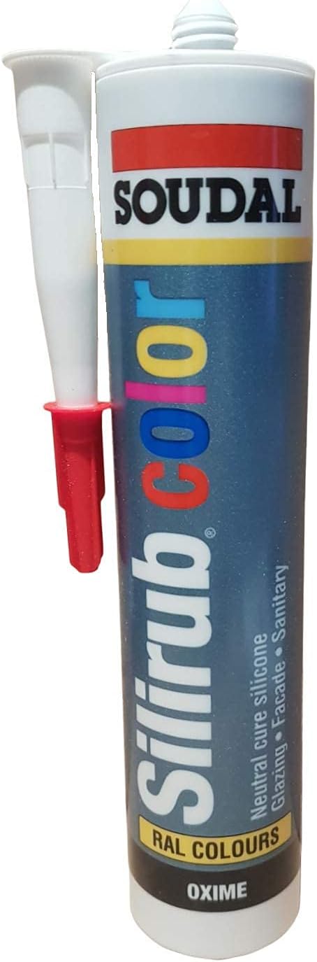 Soudal Coloured Silicone Sealant 310ml | Waterproof & Mould Resistant Sealant