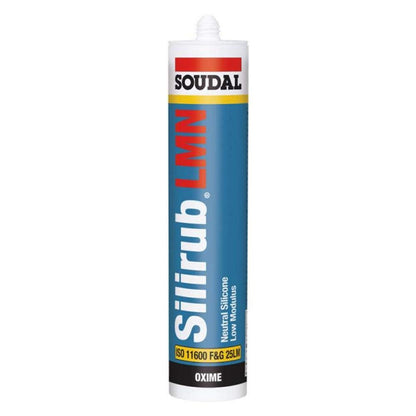 Soudal Silirub LMN Silicone Sealant 300ml | Low Modulus Neutral Cure Sealant
