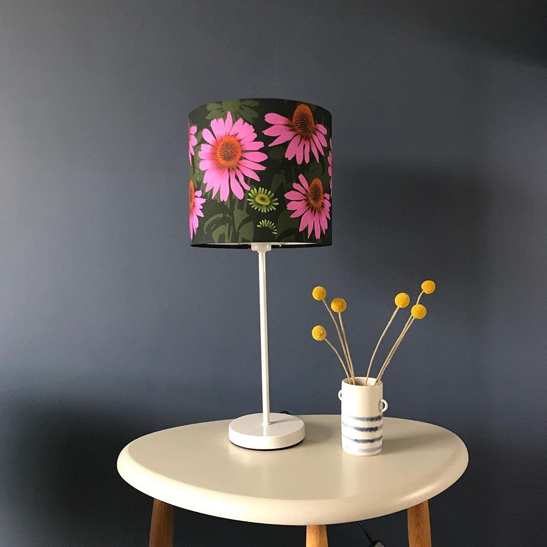 25cm Lampshade Making Kit use with Pendant Ceiling Lights and Table and Floor Lamp, Drum Circle Shape Needcraft UK DIY use with Fabric, Textile, Wallpaper of Choice.