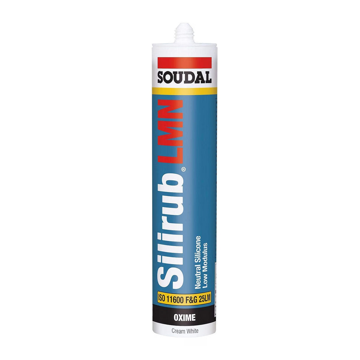 Soudal Silirub LMN Silicone Cream White 300ml – Low Modulus Neutral Sealant