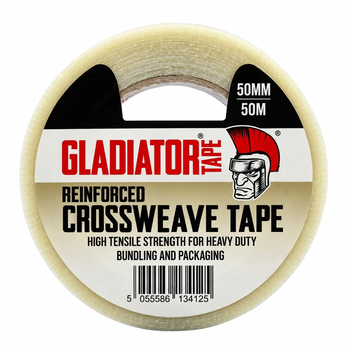 Gladiator Heavy Duty Crossweave Tape 50mm x 50m – 1 Roll