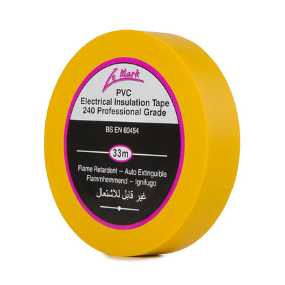 Le Mark PVC Electrical Insulation Tape 33m x 19mm | Professional Flame Retardant Electrical Tape