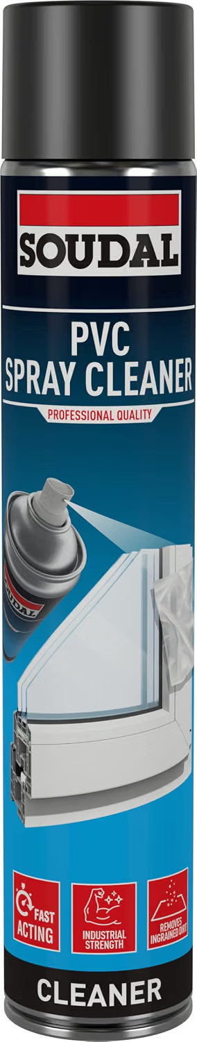 Soudal PVC Spray Cleaner 750ml | uPVC Frame Cleaner