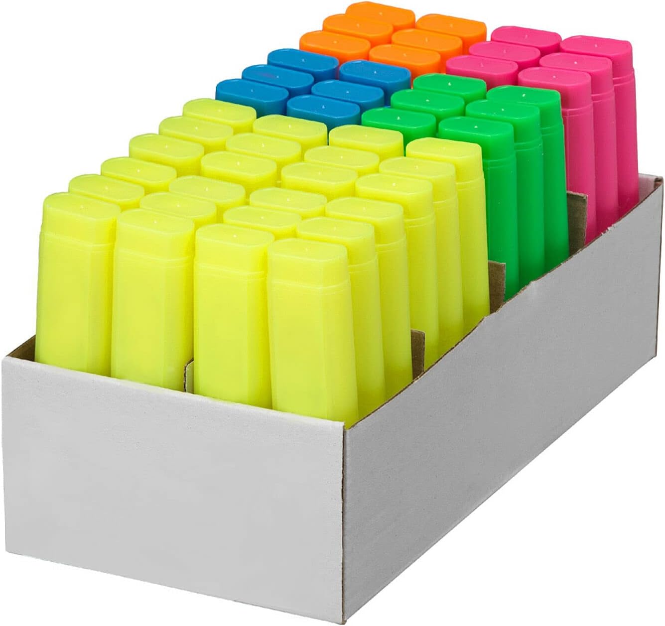Highlighter Pens | Bulk Box of 12 x Packs of 48 Assorted Highlighters