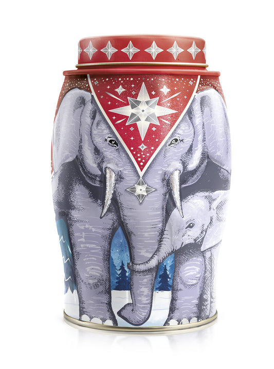 Williamson Elephant Winter Star Earl Grey Tea Caddy | 40 Tea Bags | 100g