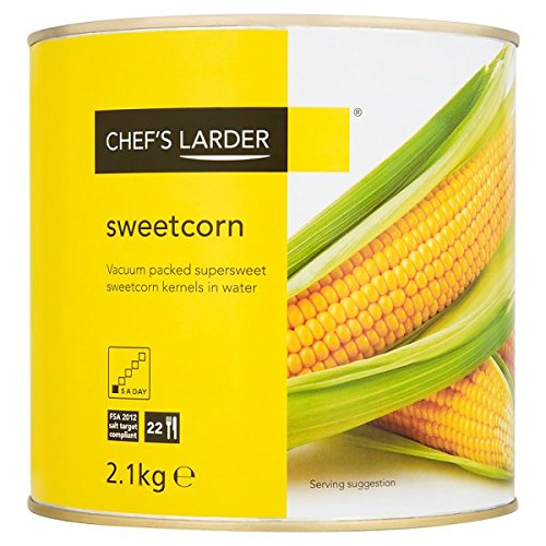 ( 2.12kg Pack ) Chef's Larder Sweetcorn 2.1kg (Drained Weight 1.77g)