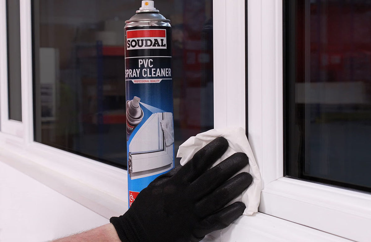 Soudal PVC Spray Cleaner 750ml | uPVC Frame Cleaner