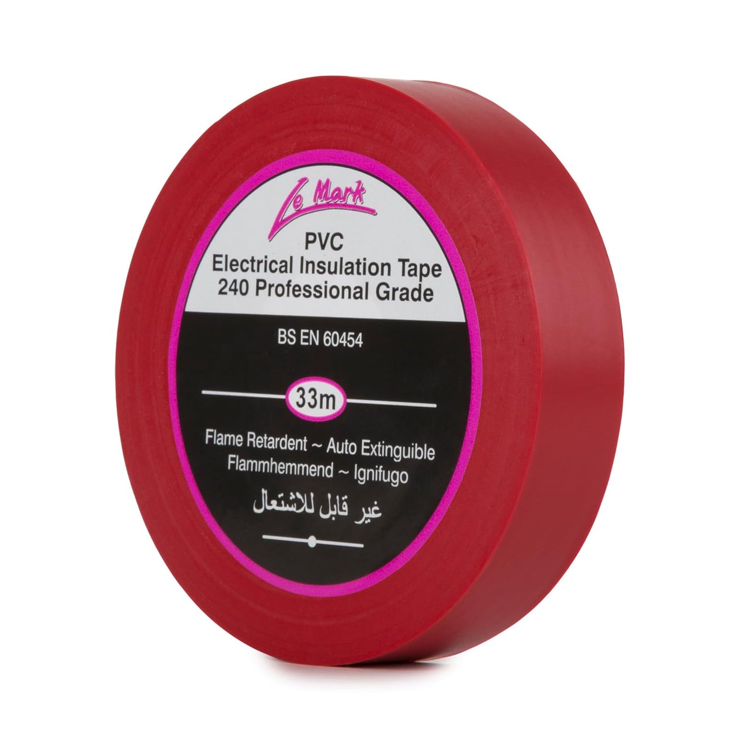 Le Mark PVC Electrical Insulation Tape 33m x 19mm | Professional Flame Retardant Electrical Tape