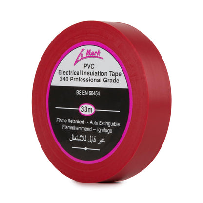 Le Mark PVC Electrical Insulation Tape 33m x 19mm | Professional Flame Retardant Electrical Tape