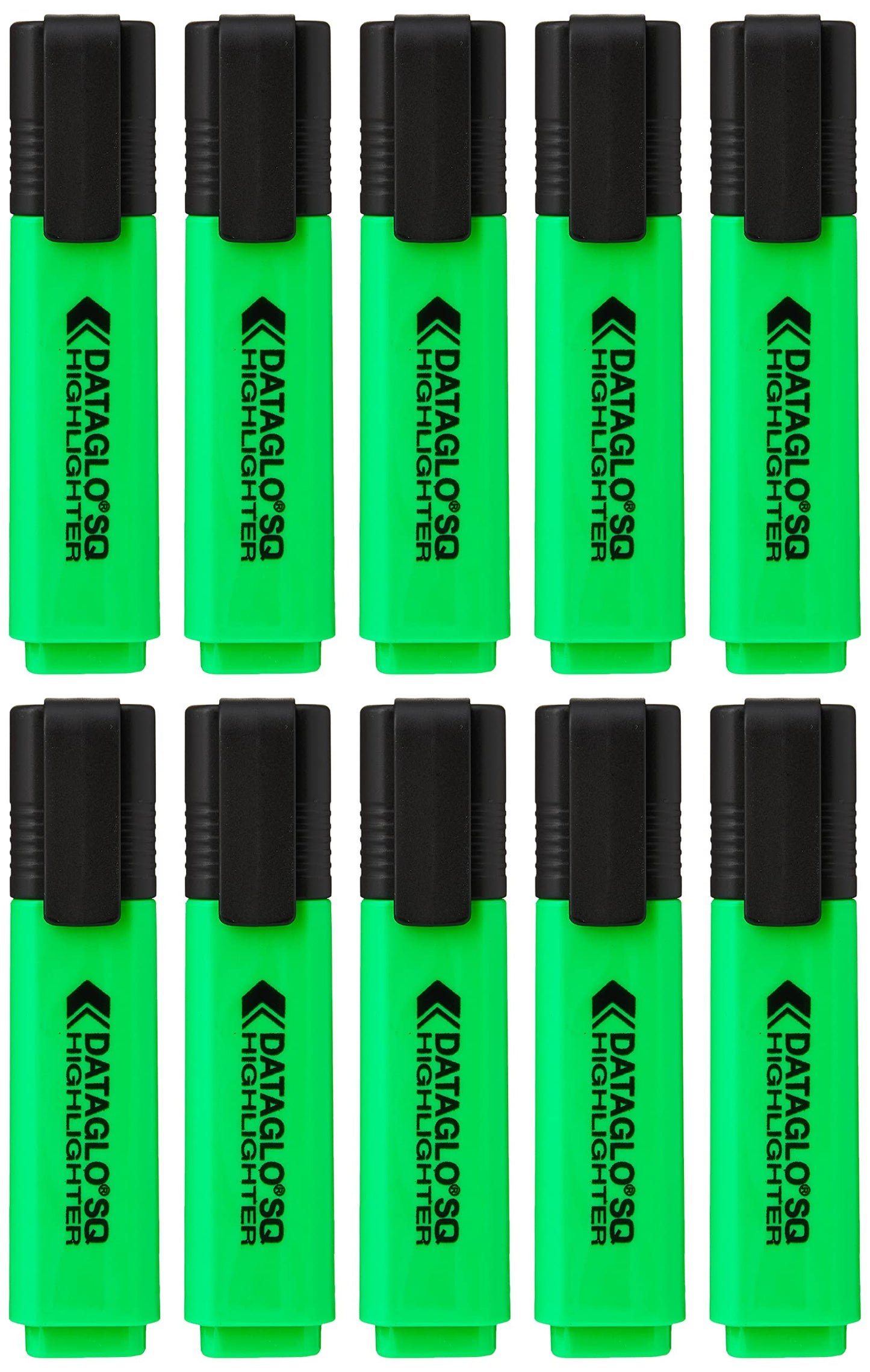 Hainenko Value Chisel Tip Highlighters (Pack of 10) | Fluorescent Marking Pens