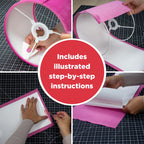 15cm Lampshade Making Kit use with Pendant Ceiling Lights and Table and Floor Lamp, Drum Circle Shape Needcraft UK DIY use with Fabric, Textile, Wallpaper of Choice.