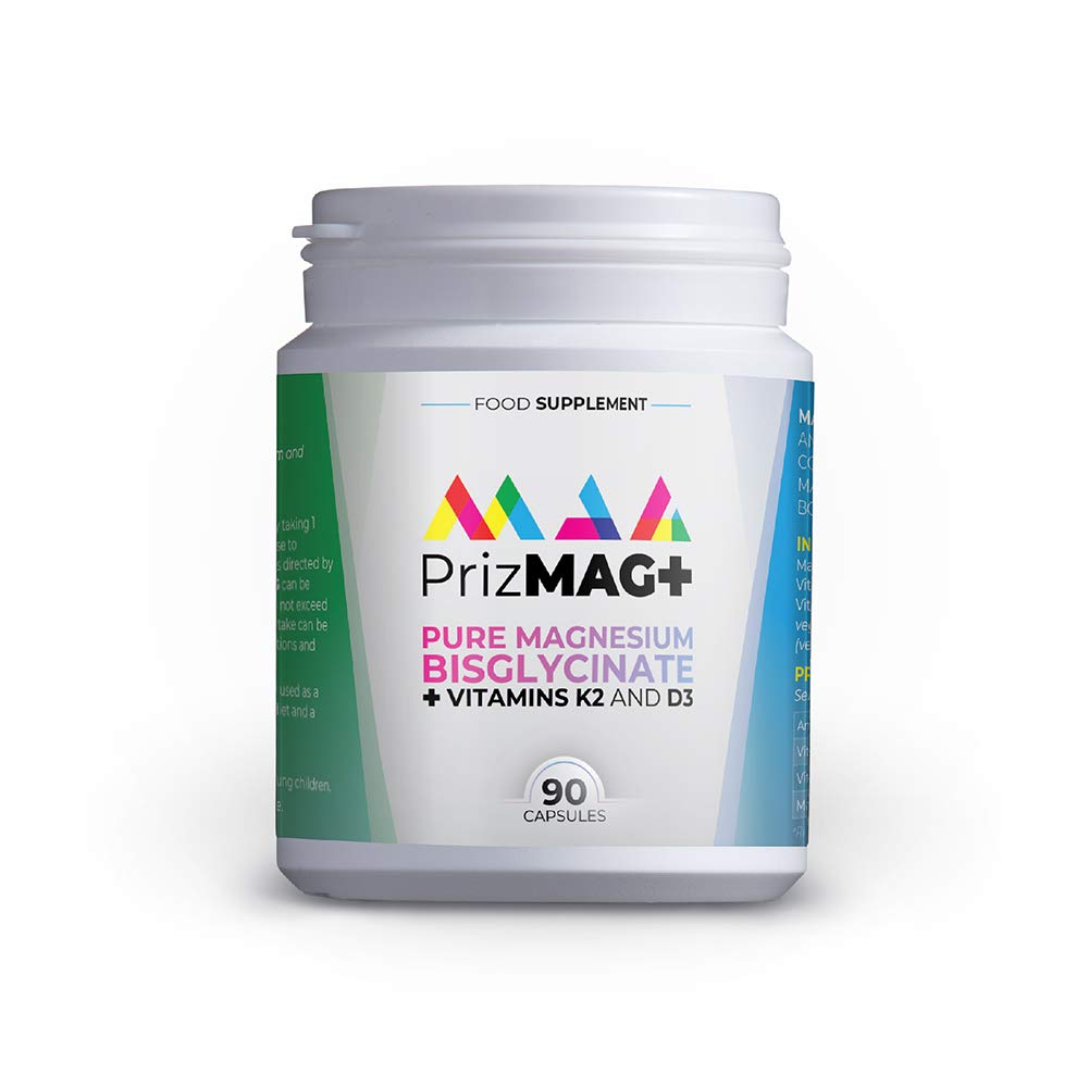 PrizMAG+ by ITL Health Magnesium Bisglycinate Capsules 90 Capsules