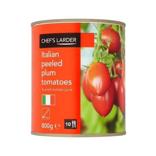 Chef's Larder Italian Peeled Plum Tomatoes in Rich Tomato Juice 800g