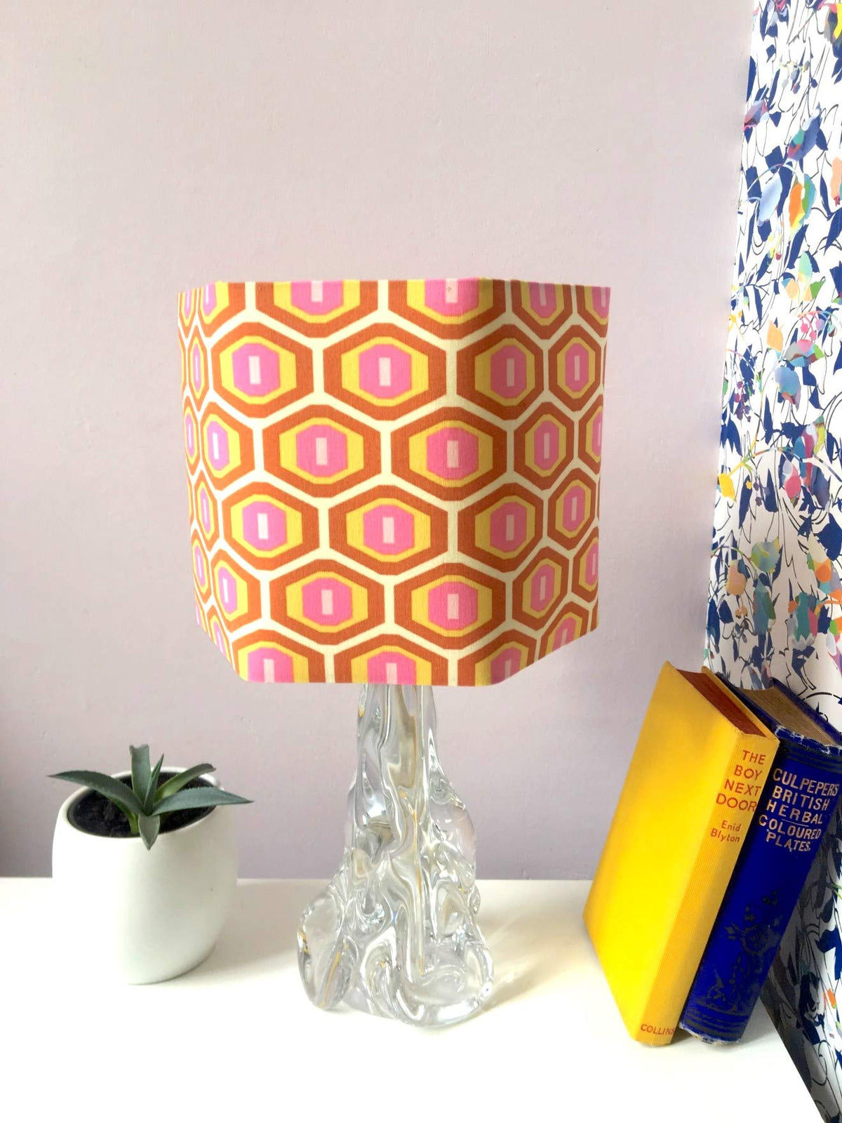 Dannells Needcraft 40cm Hexagon Lampshade Making Kit – DIY Fabric Light Shade Kit