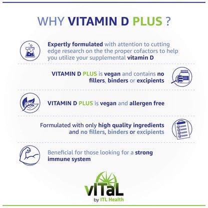 MAG365 Vegan Vitamin D Plus | Magnesium, Vitamin D3, Vitamin K2 & Vitamin B12 | 60 Vegan Capsules