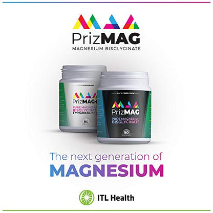 PrizMAG by ITL Health Pure Magnesium Bisglycinate Capsules 90 Capsules