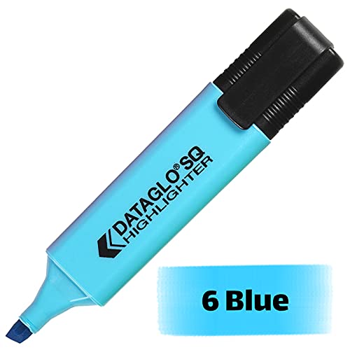 Dataglo Highlighter Pens Bulk Pack of 48 | Assorted Fluorescent Colours | Chisel Tip Markers for School, Office & Study