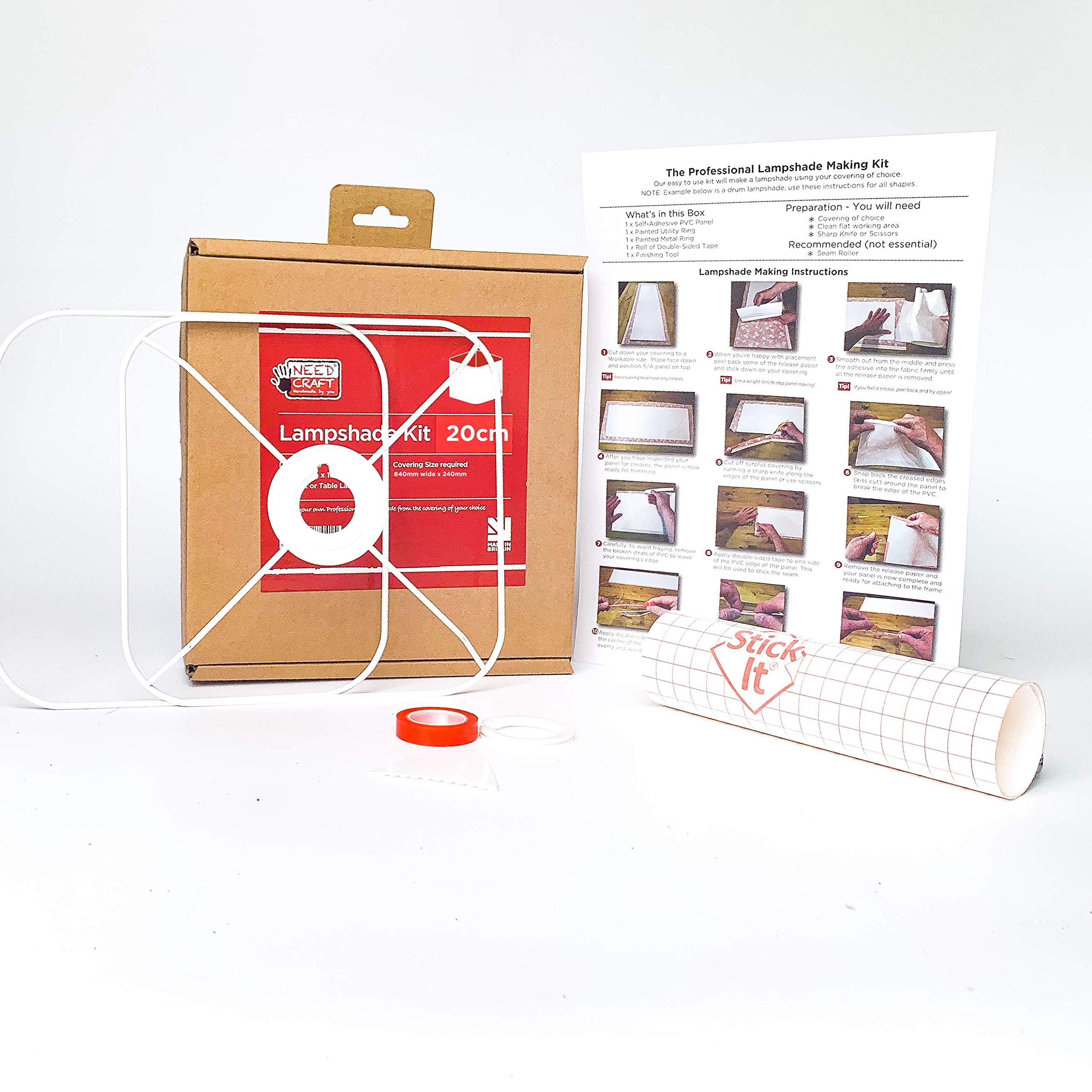 20cm Rounded Square Lampshade Making Kit
