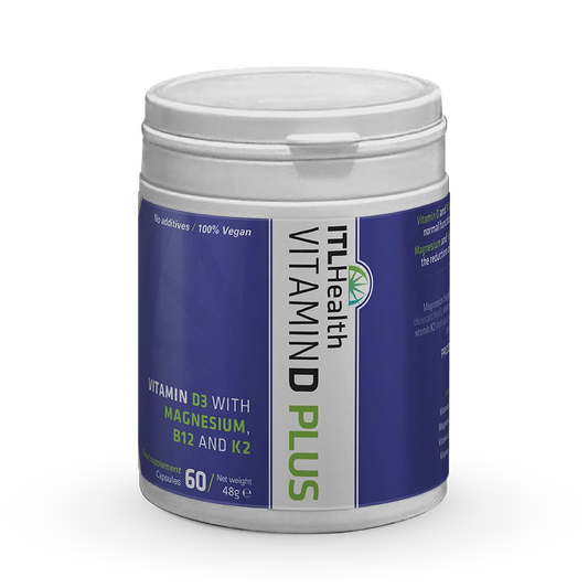MAG365 Vegan Vitamin D Plus | Magnesium, Vitamin D3, Vitamin K2 & Vitamin B12 | 60 Vegan Capsules