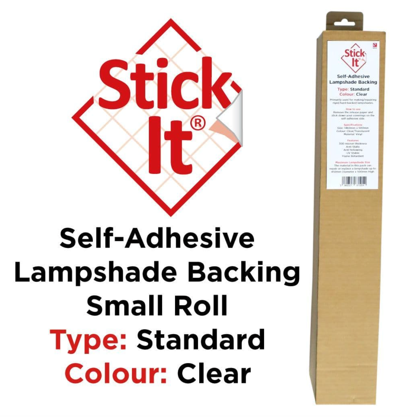 Stick-It® Self-Adhesive Lampshade Vinyl 1460mm x 500mm