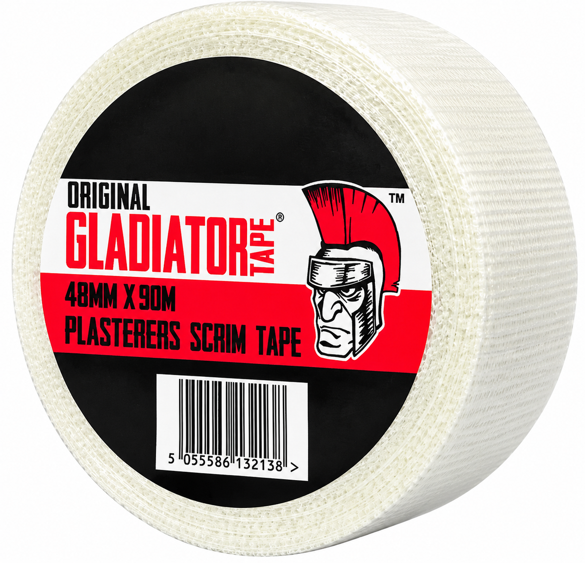 White Scrim Tape 48mm x 90m | Self-Adhesive Plasterers Joint Tape – Gladiator