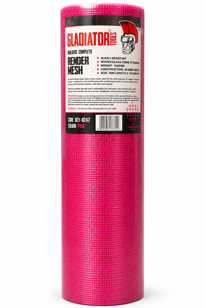 Gladiator Pink Render Mesh 1m x 90m - 160gsm
