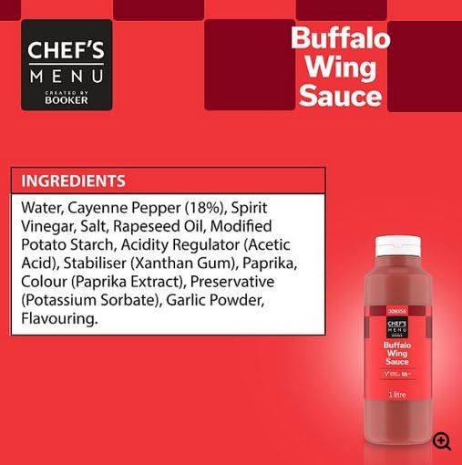 Chef's Menu Buffalo Wing Sauce 1 litre