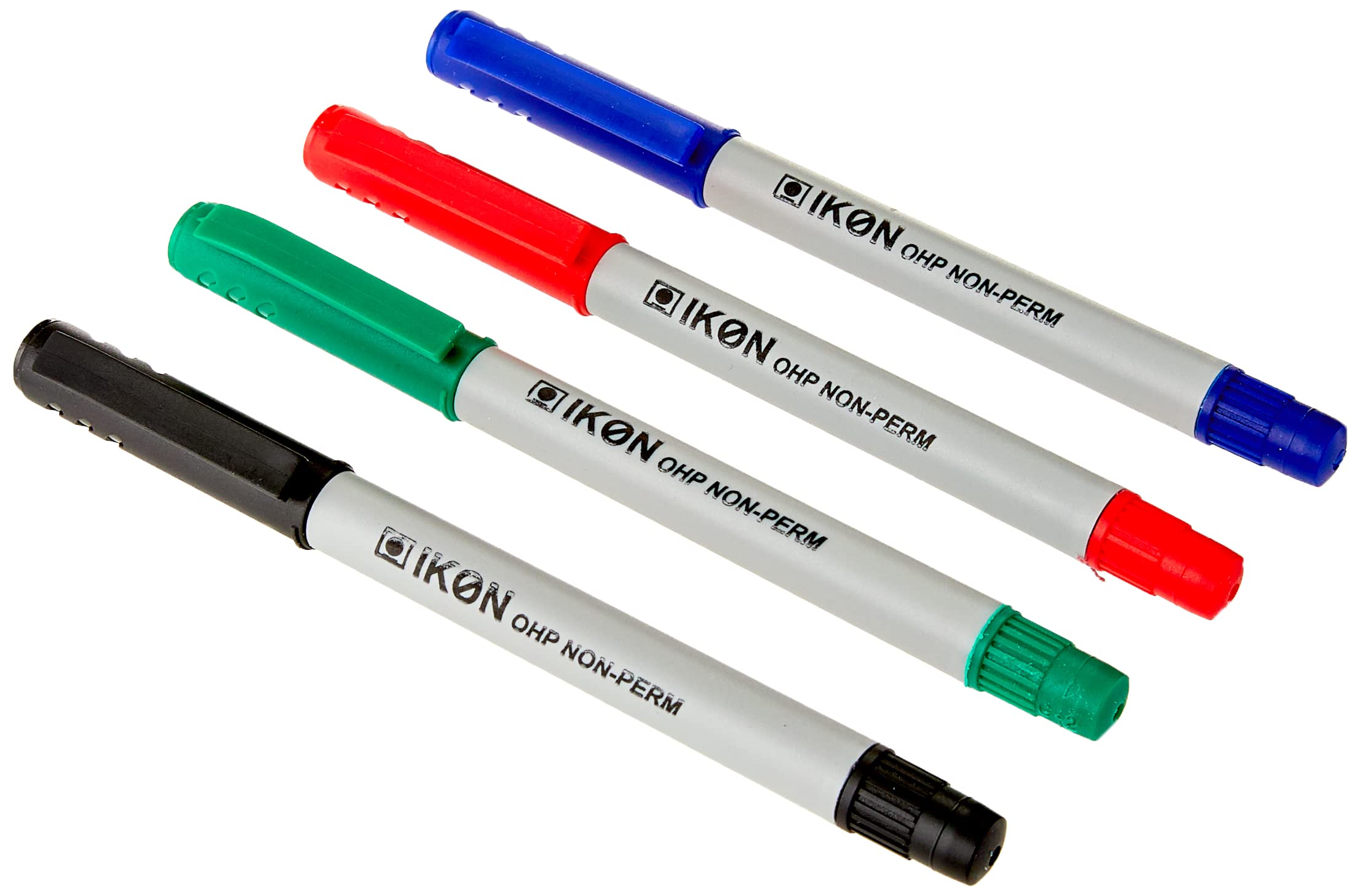Hainenko Value Fine Non-Permanent Pen for Overhead Projector Sheet - Assorted (Pack of 4)