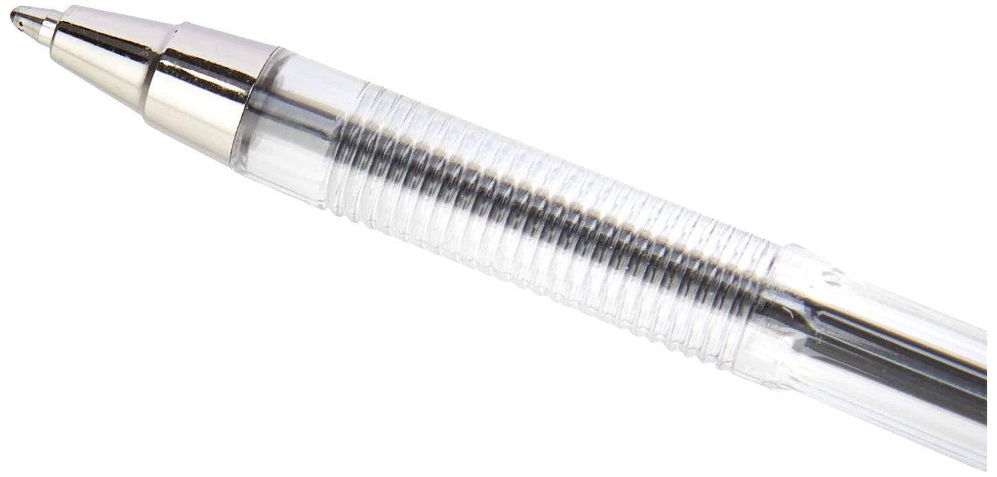 Hainenko Focus Medium Ballpoint Pens Purple (Pack of 50) | Smooth Writing Office & School Pens