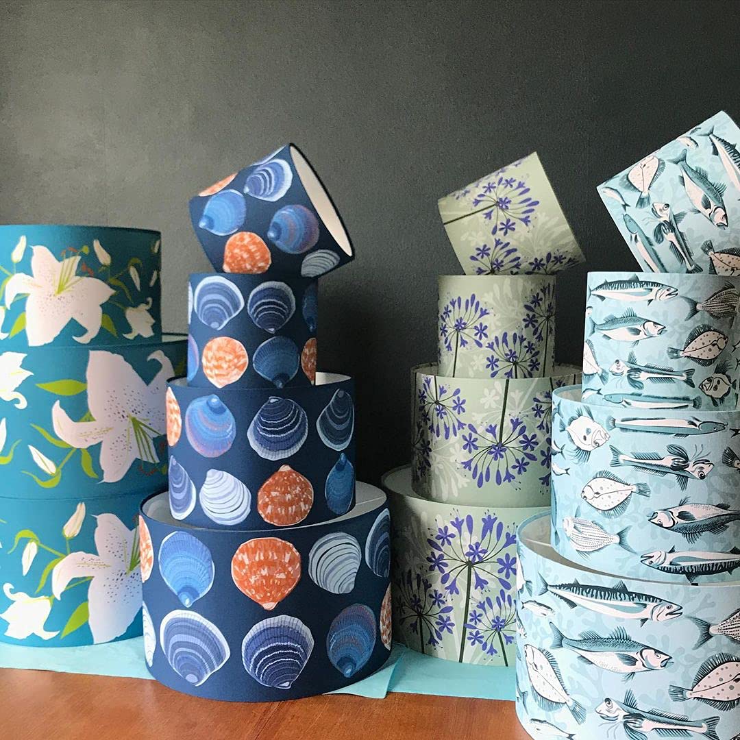 20cm Lampshade Making Kit use with Pendant Ceiling Lights and Table and Floor Lamp, Drum Circle Shape Needcraft UK DIY use with Fabric, Textile, Wallpaper of Choice.