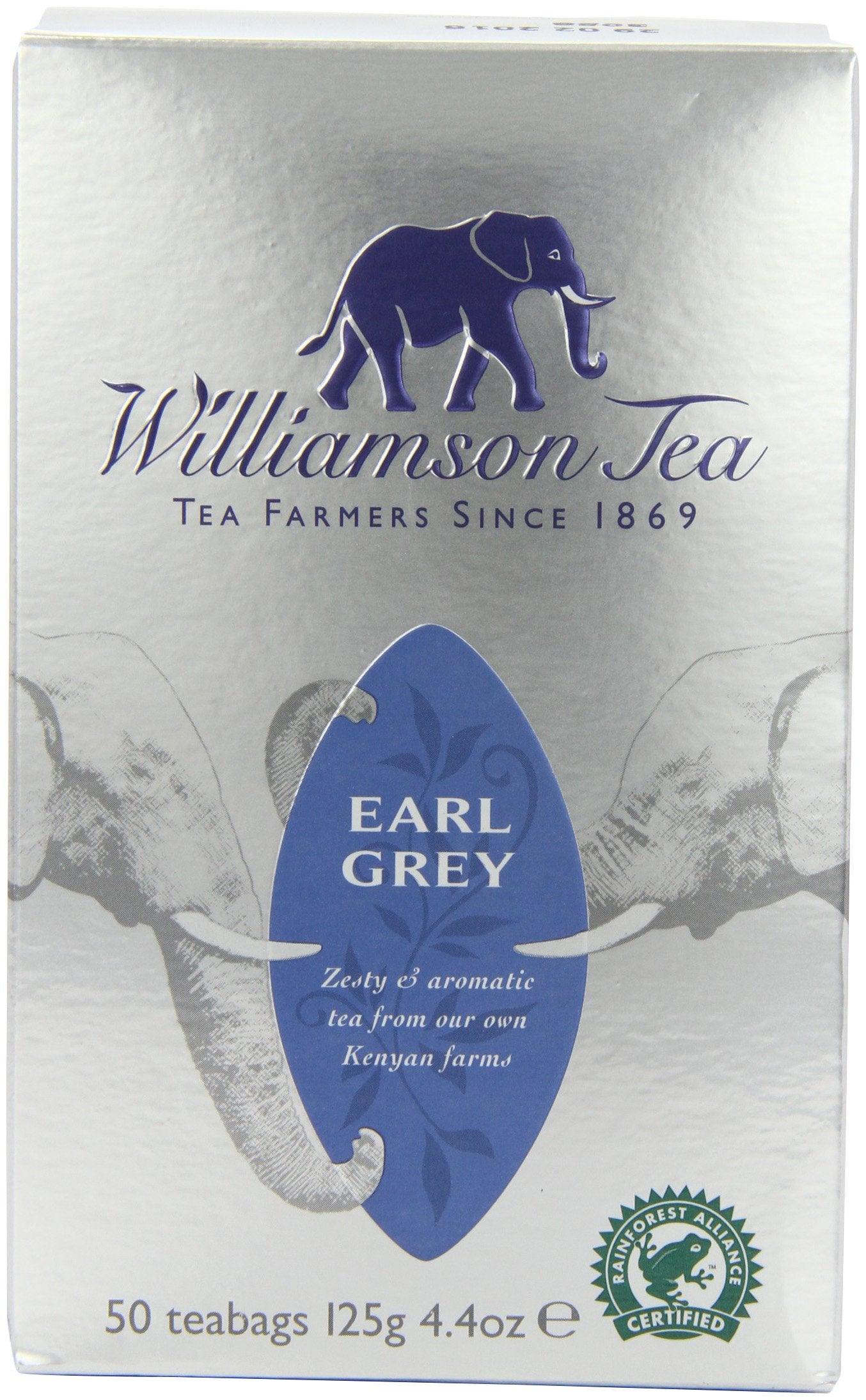 Williamson Tea Earl Grey (Pack of 4, Total 200 Teabags)