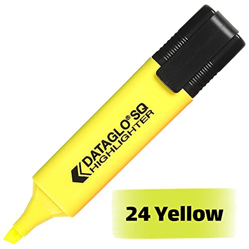 Dataglo Highlighter Pens Bulk Pack of 48 | Assorted Fluorescent Colours | Chisel Tip Markers for School, Office & Study