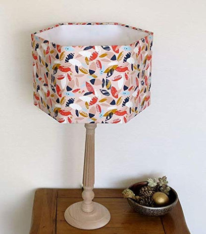 Dannells Needcraft 30cm Hexagon Lampshade Making Kit – DIY Fabric Shade for Ceiling & Table Lamps
